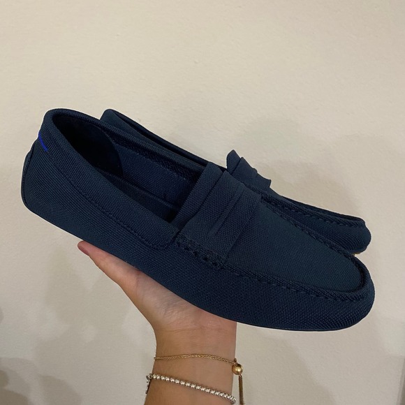 Rothys Mens Navy The Driving Loafer sz 10 - Picture 2 of 10